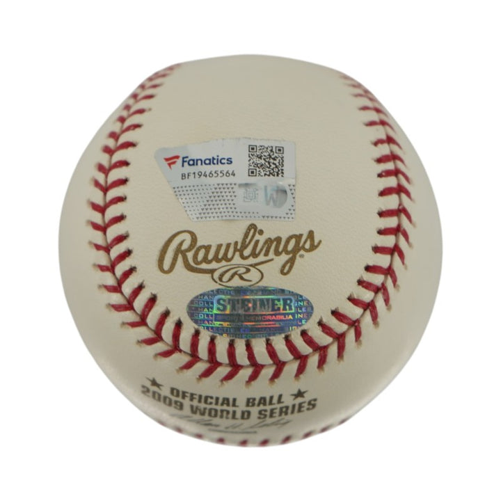 Joba Chamberlain New York Yankees Autographed 2009 WS Baseball Steiner COA