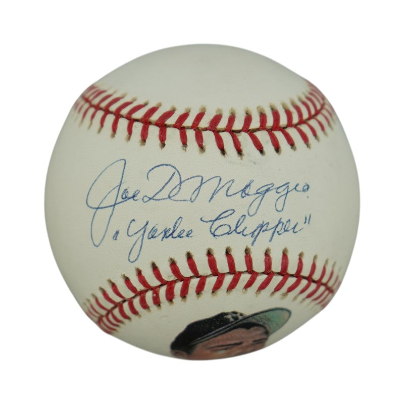 Joe DiMaggio Yankees Autographed Inscribed Painted Baseball (Estate LOA)
