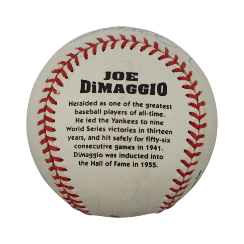 Joe DiMaggio Yankees Autographed Inscribed Painted Baseball (Estate Holo)