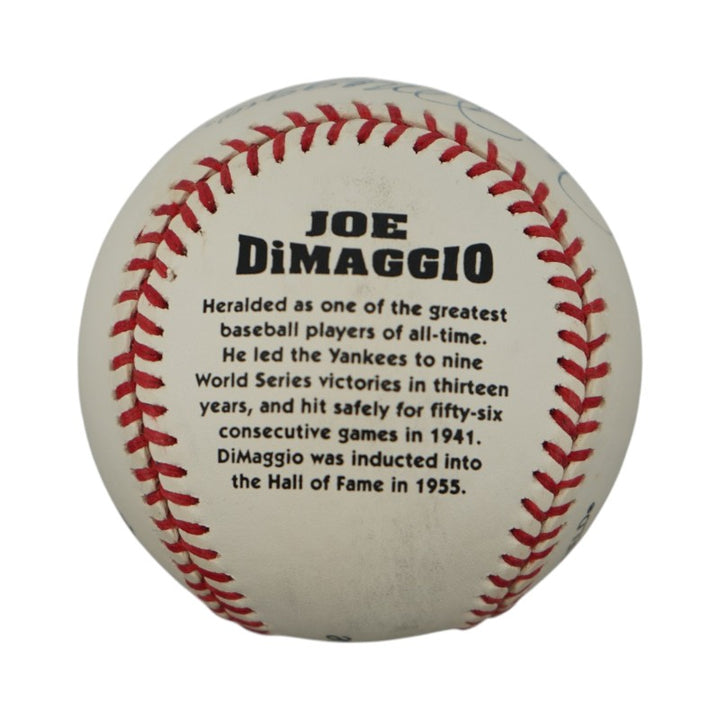 Joe DiMaggio Yankees Autographed Inscribed Painted Baseball (Estate Holo)