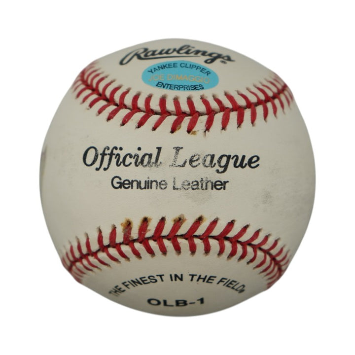 Joe DiMaggio Yankees Autographed Inscribed Painted Baseball (Estate Holo)