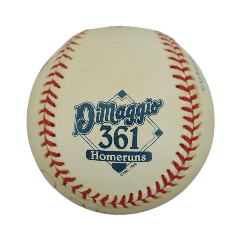 Joe DiMaggio Yankees Autographed Signed Inscribed 361 HR Logo Baseball (PSA LOA)