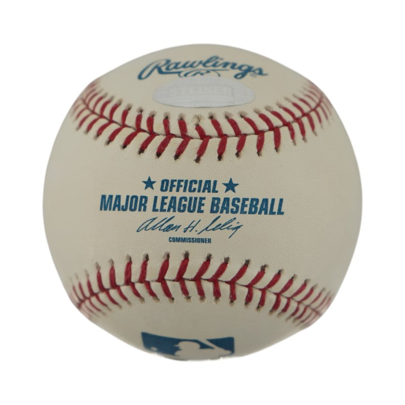 Joe Torre New York Yankees Autographed Inscribed HOF 14 OMLB Baseball Steiner Holo