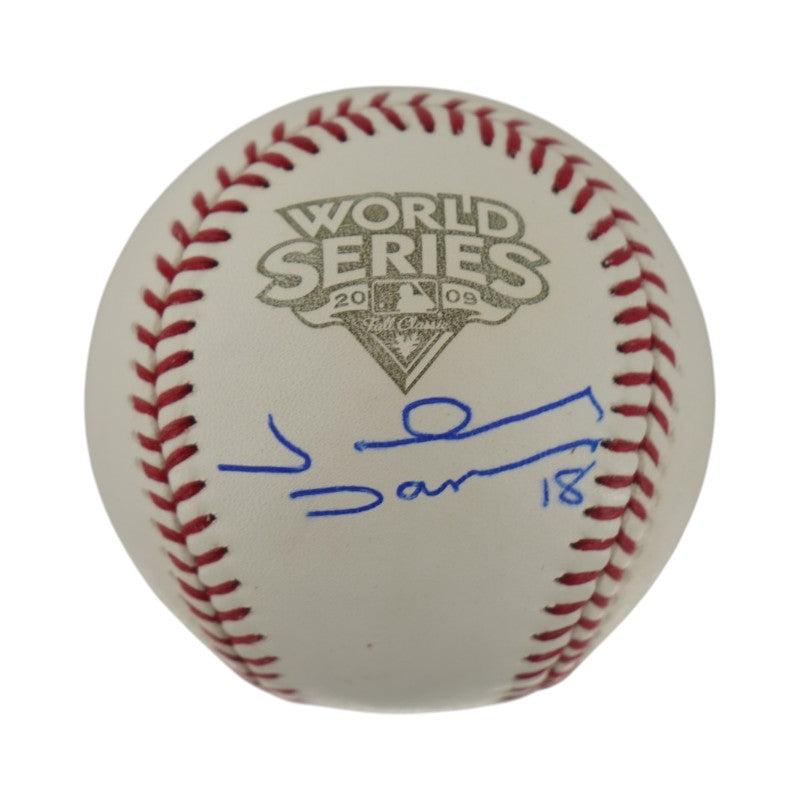 Johnny Damon New York Yankees Autographed 2009 WS Baseball (Steiner COA)