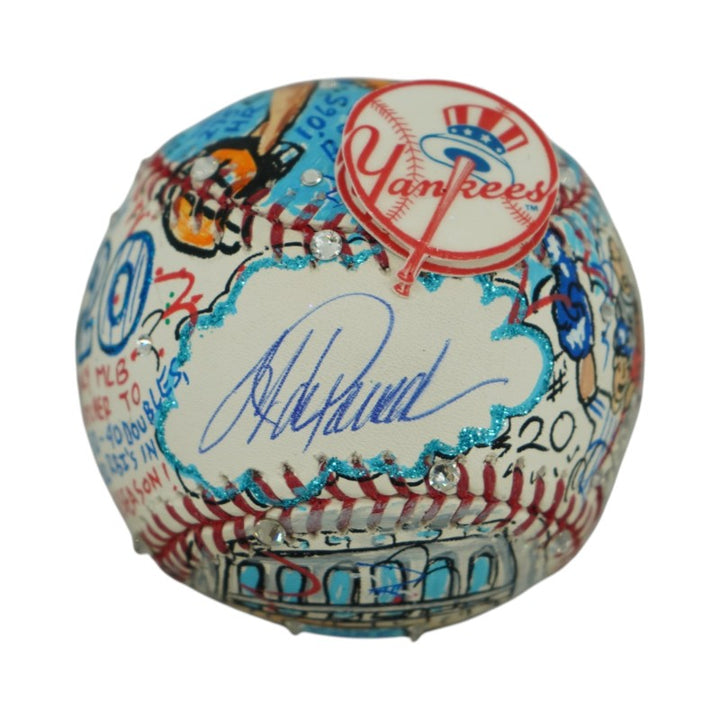 Jorge Posada NY Yankees Autographed Fazzino Pop Art Baseball (Steiner COA)