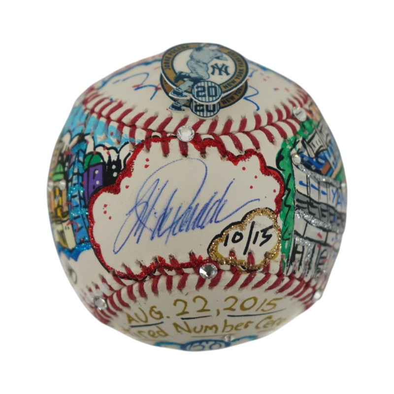 Jorge Posada New York Yankees Autographed Fazzino Pop Art Baseball LE 10/15 (Steiner COA)