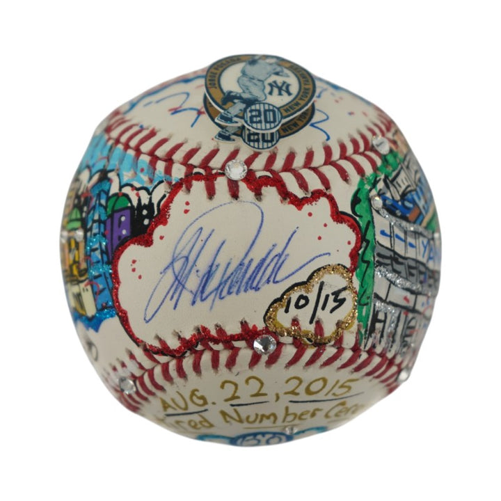 Jorge Posada New York Yankees Autographed Fazzino Pop Art Baseball LE 10/15 (Steiner COA)
