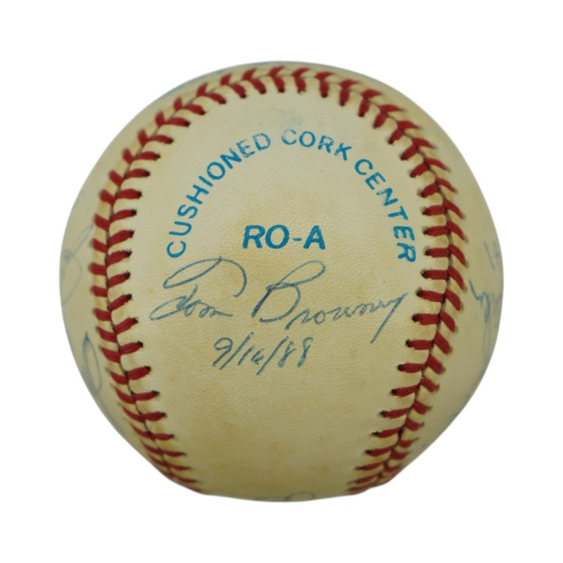 Koufax Larsen Hunter Multi Signed Perfect Game OAL Baseball (PSA LOA)