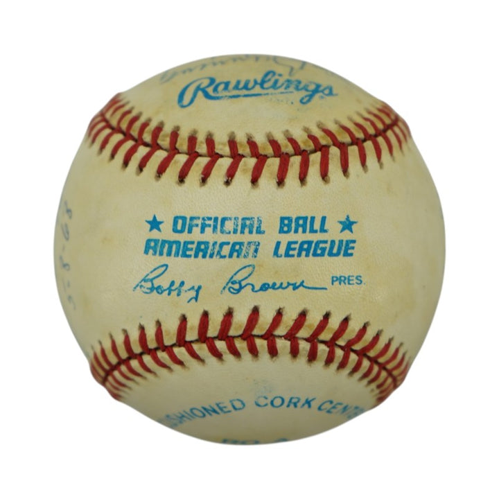 Koufax Larsen Hunter Multi Signed Perfect Game OAL Baseball (PSA LOA)