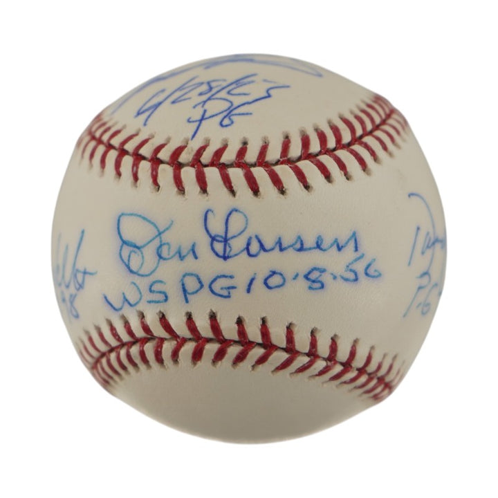 Larsen, Cone, Wells NY Yankees Multi Signed PG OAL Baseball (Steiner Holo)