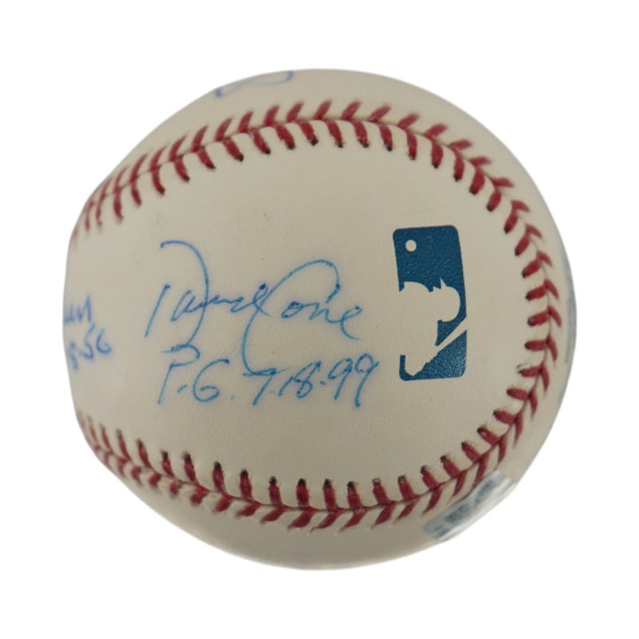Larsen, Cone, Wells NY Yankees Multi Signed PG OAL Baseball (Steiner Holo)
