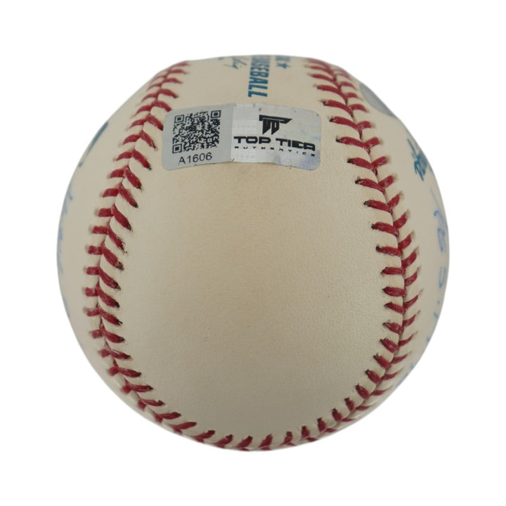 Larsen, Cone, Wells NY Yankees Multi Signed PG OAL Baseball (Steiner Holo)