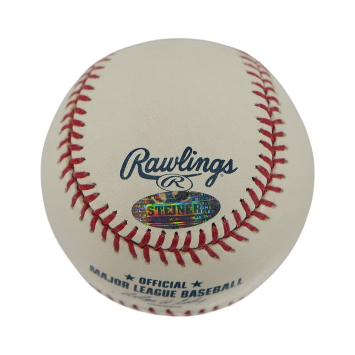 Mariano Rivera New York Yankees Autographed Inscribed Final Season Logo Baseball Steiner Holo Only