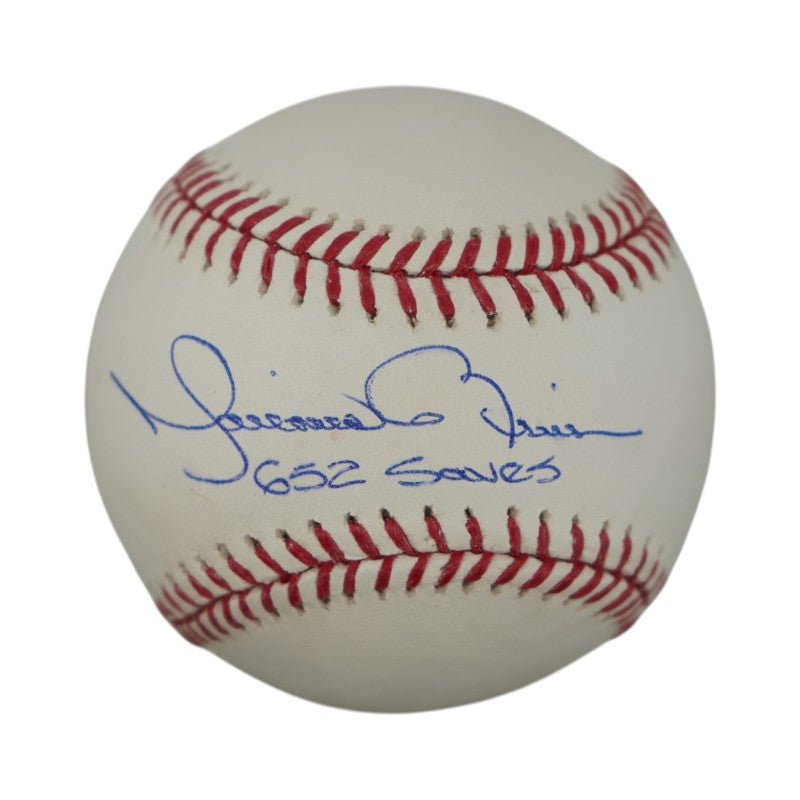 Mariano Rivera New York Yankees Signed Inscribed 652 Saves Baseball (Steiner COA)
