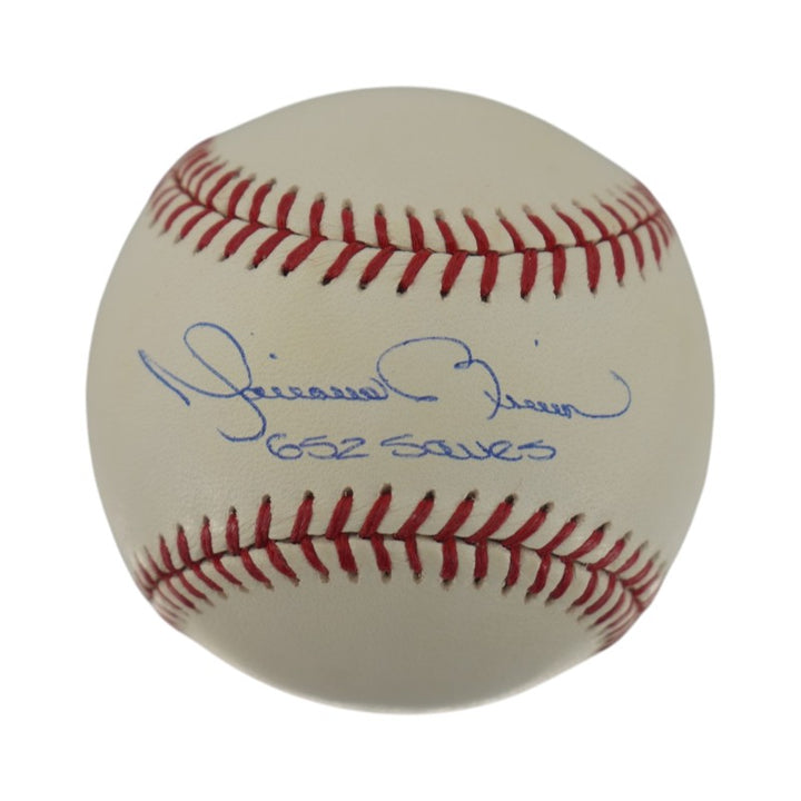 Mariano Rivera New York Yankees Signed Inscribed 652 Saves Baseball (Steiner Holo)
