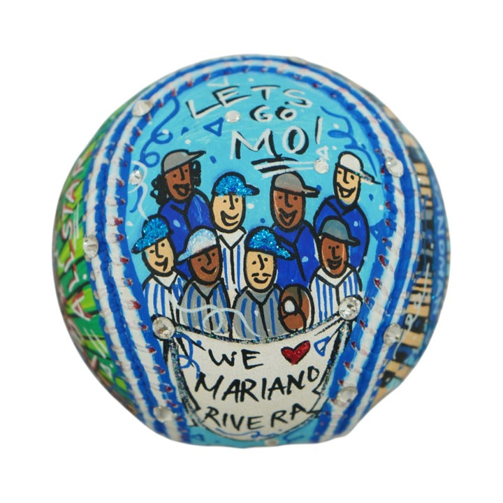 Mariano Rivera NY Yankees Autographed Signed Fazzino Pop Art Baseball (Steiner COA)