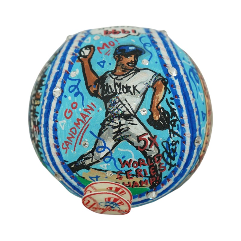 Mariano Rivera NY Yankees Autographed Signed Fazzino Pop Art Baseball (Steiner COA)