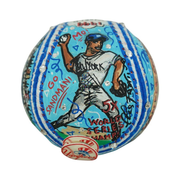 Mariano Rivera NY Yankees Autographed Signed Fazzino Pop Art Baseball (Steiner COA)