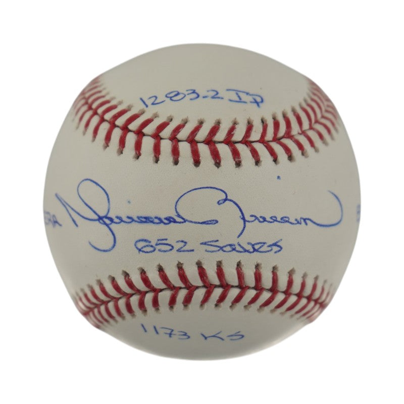 Mariano Rivera NY Yankees Autographed 5 Inscription OMLB Baseball LE 21/42 (Fanatics)