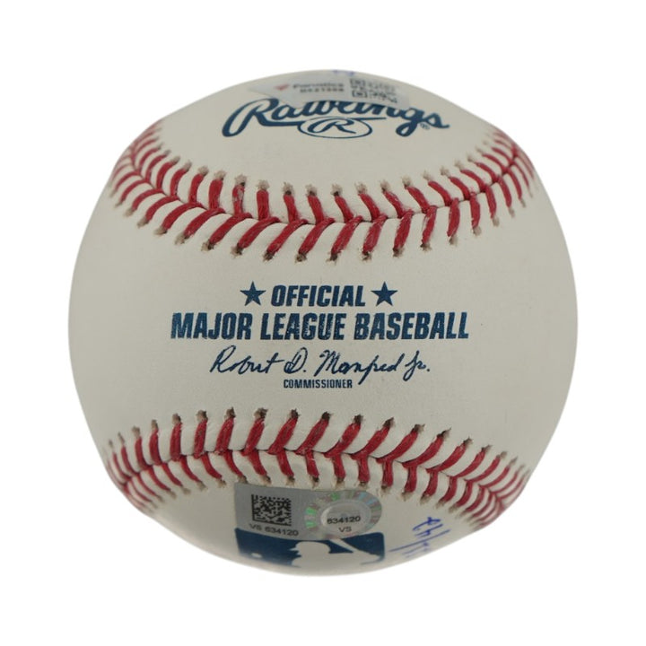Mariano Rivera NY Yankees Autographed 5 Inscription OMLB Baseball LE 21/42 (Fanatics)