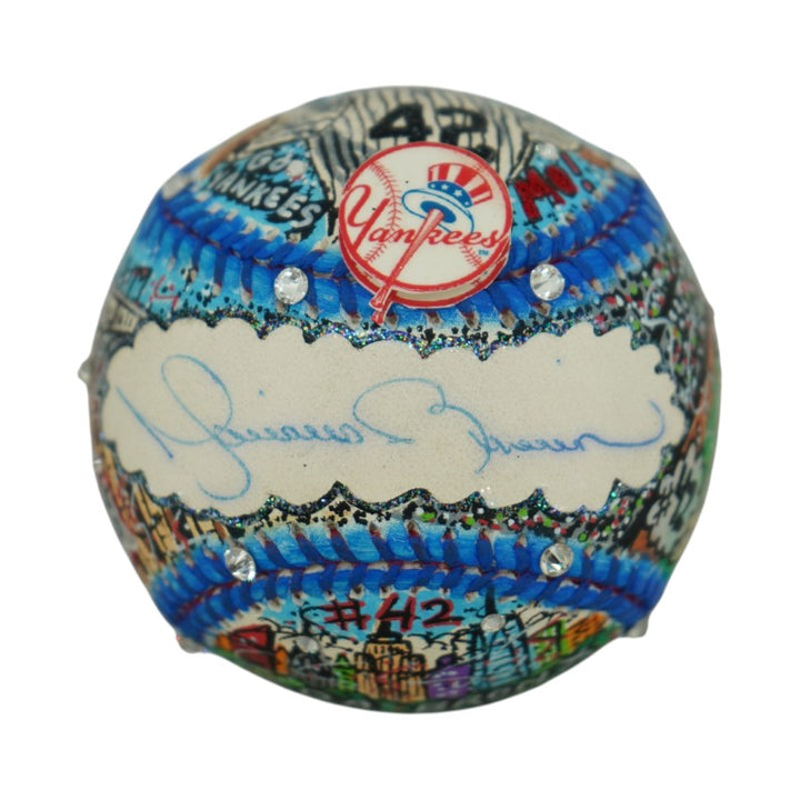 Mariano Rivera Yankees Autographed Fazzino Pop Art Baseball (Steiner COA)