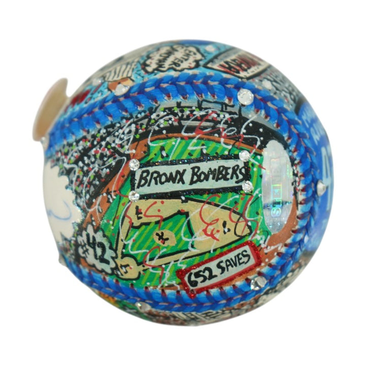 Mariano Rivera Yankees Autographed Fazzino Pop Art Baseball (Steiner COA)