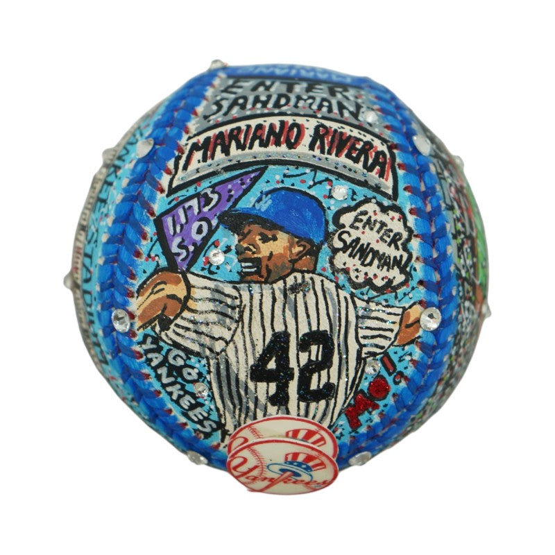 Mariano Rivera Yankees Autographed Fazzino Pop Art Baseball (Steiner COA)