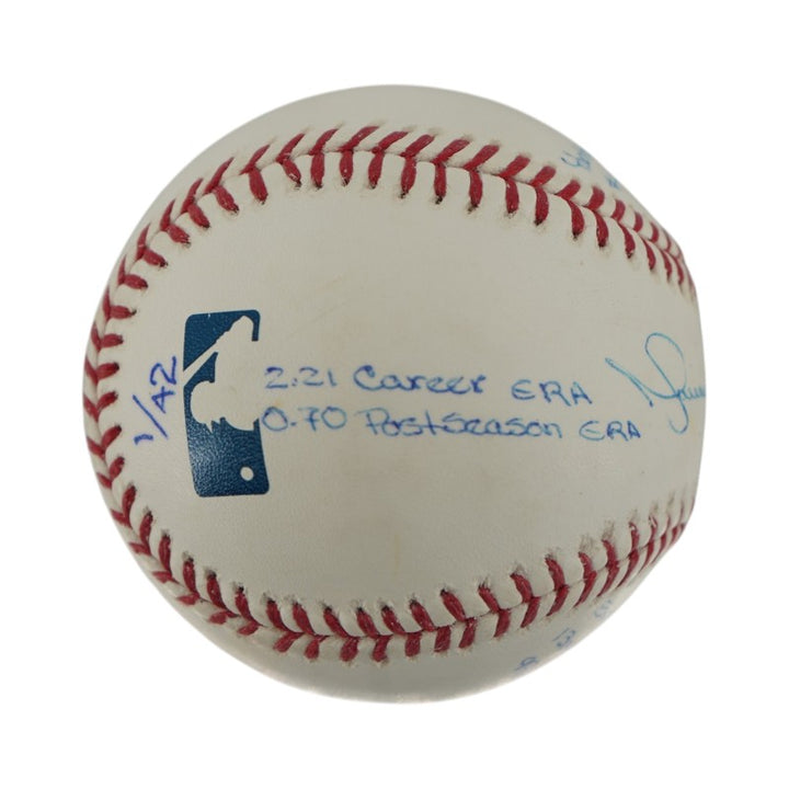 Mariano Rivera Yankees Autographed Signed Stat 11 Inscription OMLB Baseball LE 1/42 (Steiner Holo)