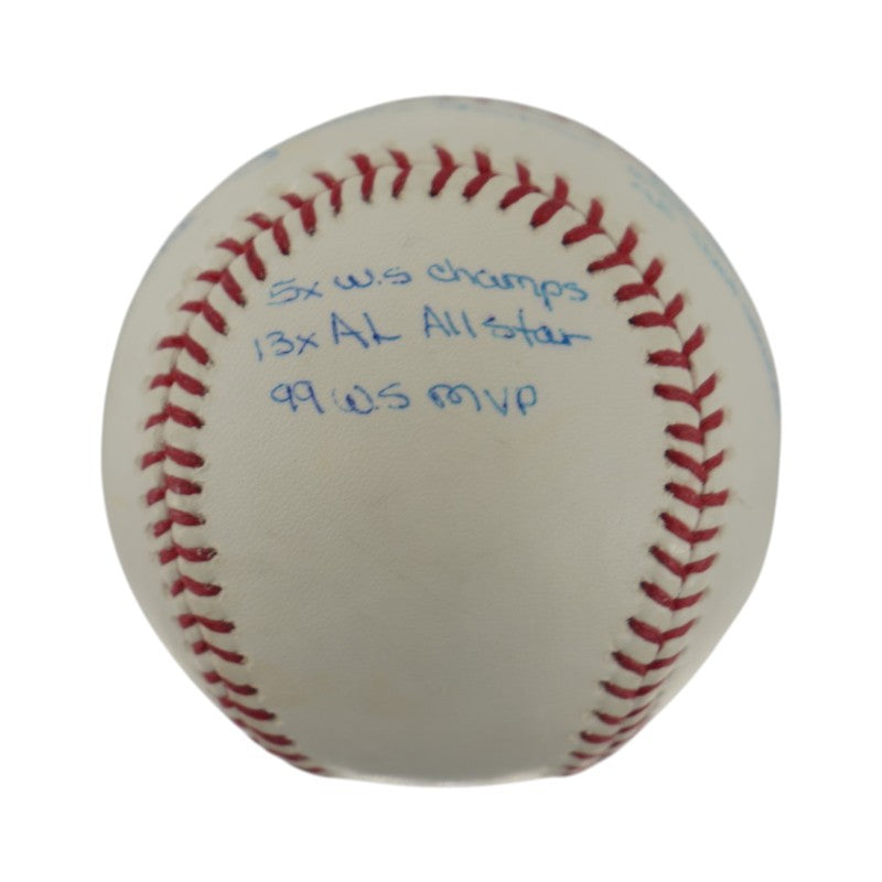 Mariano Rivera Yankees Autographed Signed Stat 11 Inscription OMLB Baseball LE 1/42 (Steiner Holo)