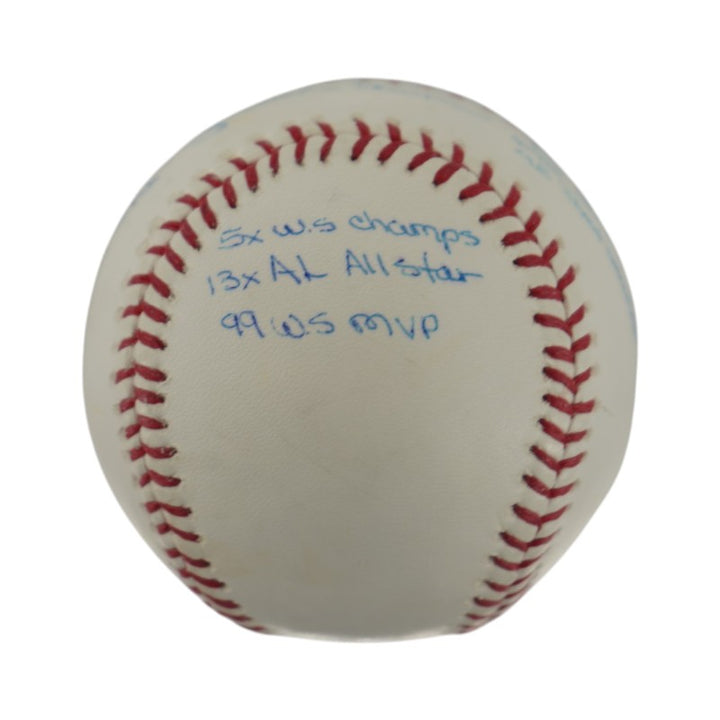 Mariano Rivera Yankees Autographed Signed Stat 11 Inscription OMLB Baseball LE 1/42 (Steiner Holo)