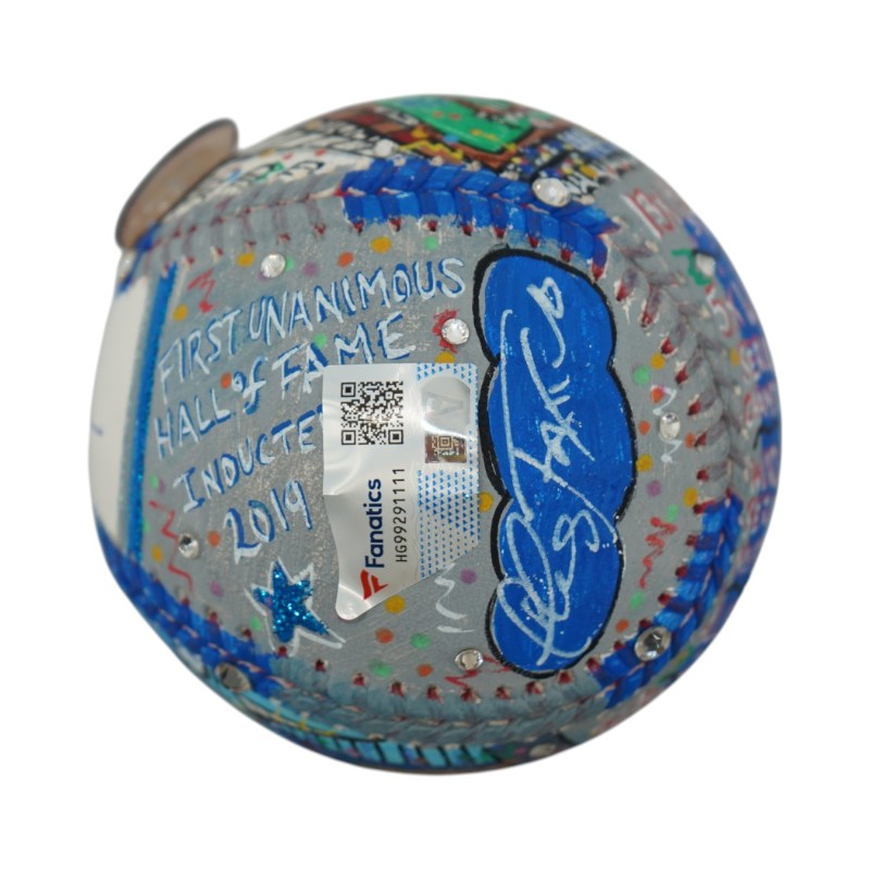 Mariano Rivera Yankees Signed Inscribed HOF Fazzino Pop Art Baseball (Fanatics)