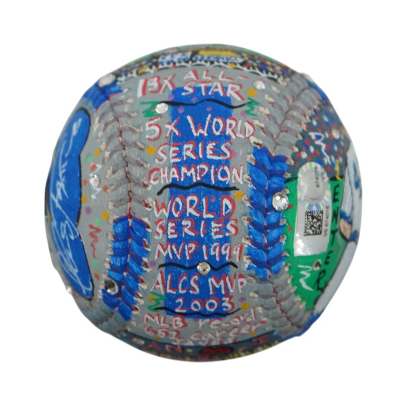 Mariano Rivera Yankees Signed Inscribed HOF Fazzino Pop Art Baseball (Fanatics)