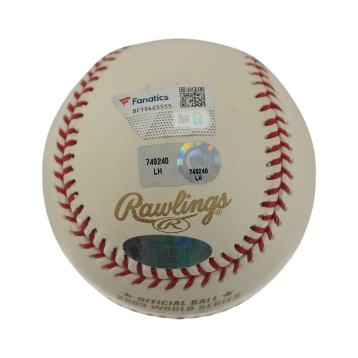 Mark Teixeira New York Yankees Autographed 2009 WS Baseball Steiner COA