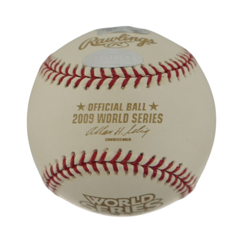 Mark Teixeira New York Yankees Autographed 2009 WS Baseball Steiner COA