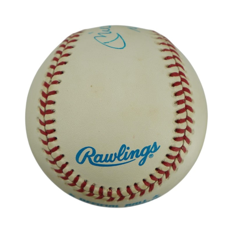 Mickey Mantle New York Yankees Autographed Inscribed No 6 1951 OAL Baseball PSA LOA Graded 7