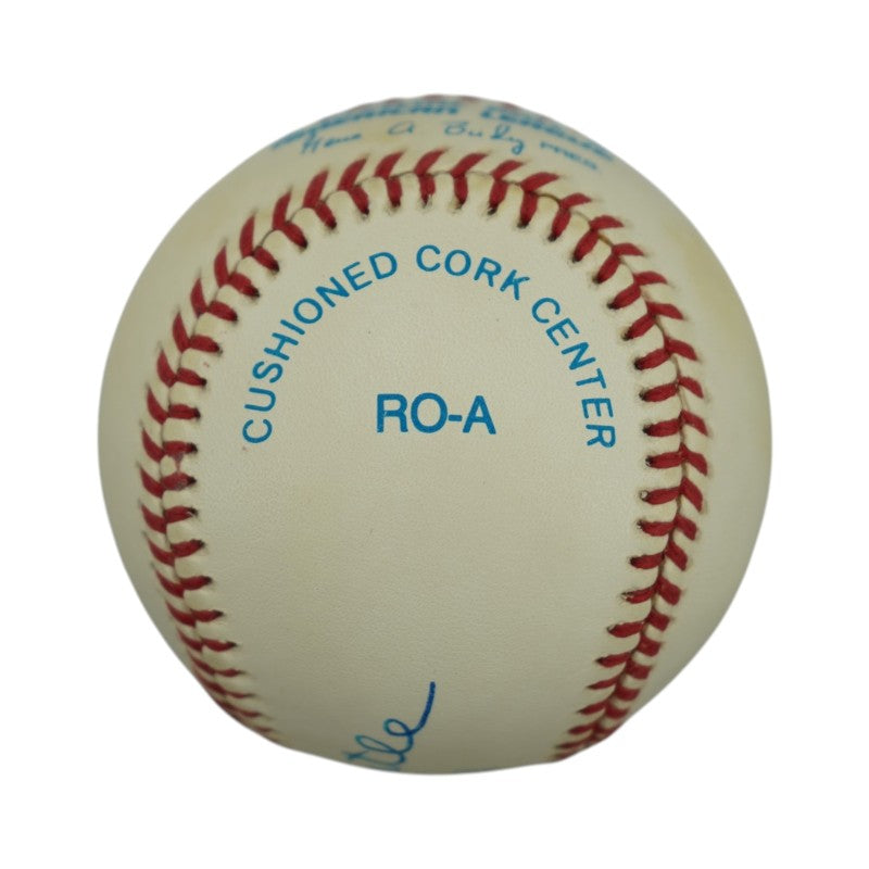 Mickey Mantle New York Yankees Autographed Inscribed No 6 1951 OAL Baseball PSA LOA Graded 7