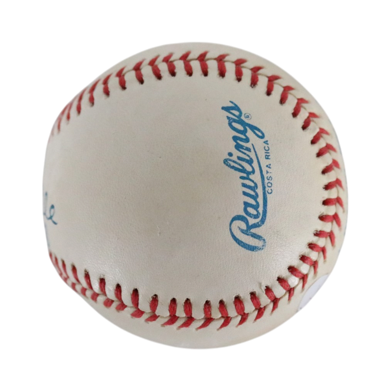 Mickey Mantle New York Yankees Autographed Inscribed No 7 51-68 OAL Baseball JSA LOA Graded 8