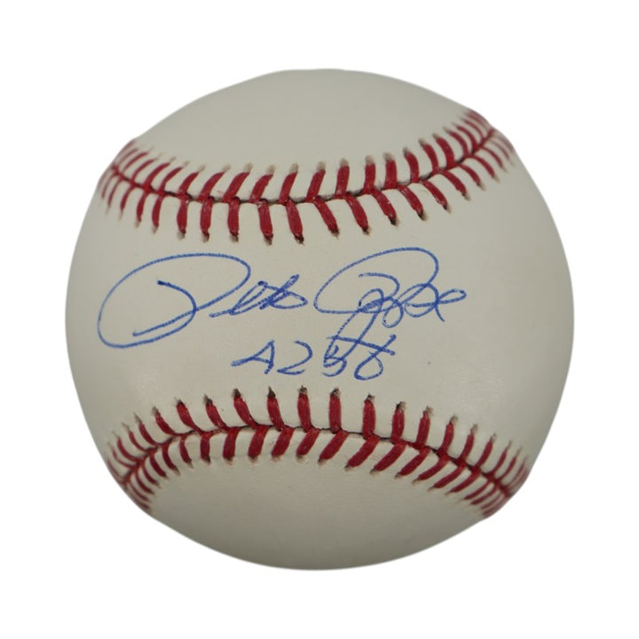 Pete Rose Cincinnati Reds Signed Inscribed 4256 OMLB Baseball (Steiner)