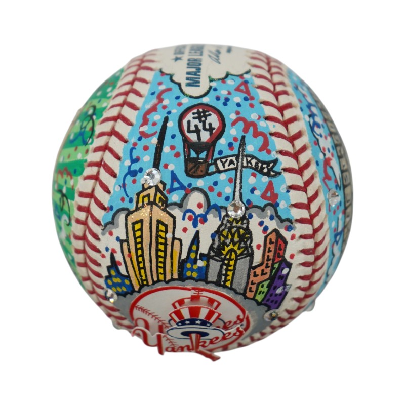 Reggie Jackson Yankees Autographed Fazzino Pop Art Baseball