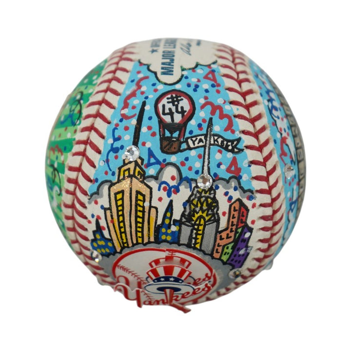 Reggie Jackson Yankees Autographed Fazzino Pop Art Baseball