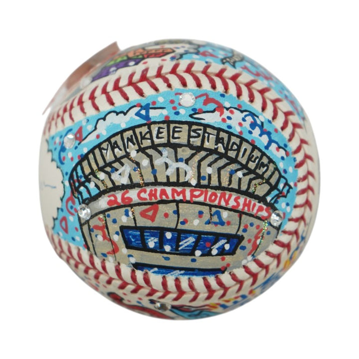 Reggie Jackson Yankees Autographed Fazzino Pop Art Baseball