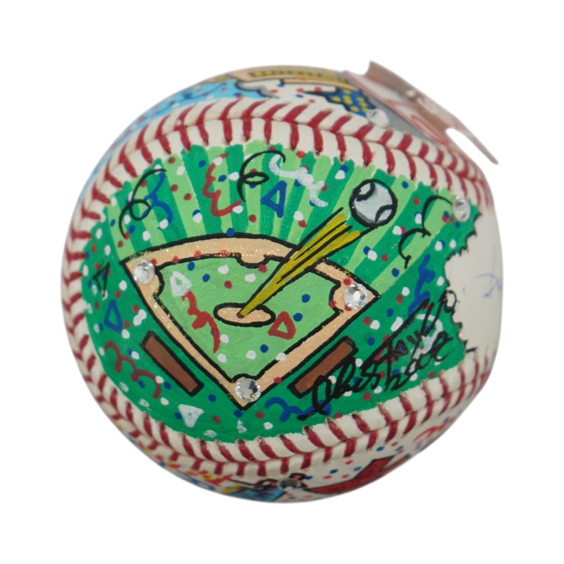 Reggie Jackson Yankees Autographed Fazzino Pop Art Baseball