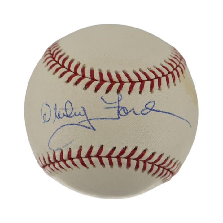 Whitey Ford New York Yankees Autographed OMLB Baseball JSA Holo Only