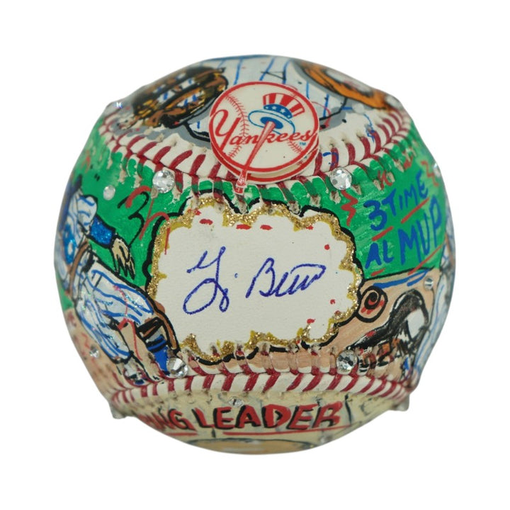 Yogi Berra Yankees Autographed Signed Fazzino Pop Art Baseball (Steiner COA)