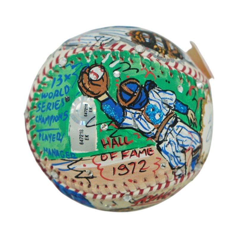 Yogi Berra Yankees Autographed Signed Fazzino Pop Art Baseball (Steiner COA)