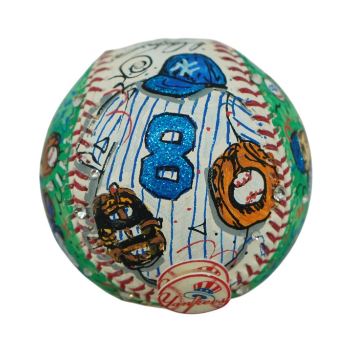 Yogi Berra Yankees Autographed Signed Fazzino Pop Art Baseball (Steiner COA)