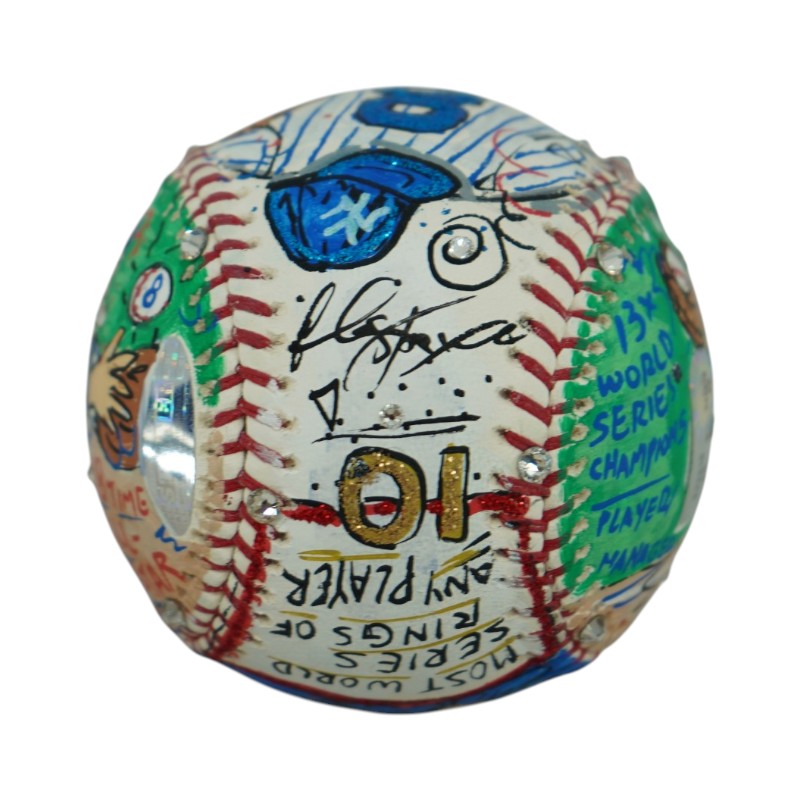 Yogi Berra Yankees Autographed Signed Fazzino Pop Art Baseball (Steiner COA)