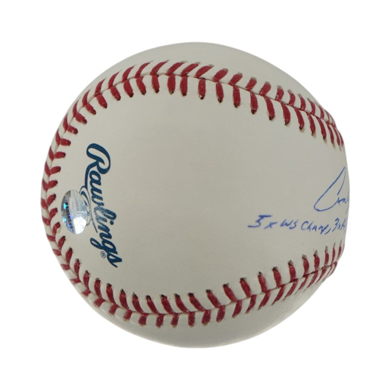 Andy Pettitte New York Yankees Autographed Stat Inscribed OMLB Baseball LE 3/46 Steiner COA