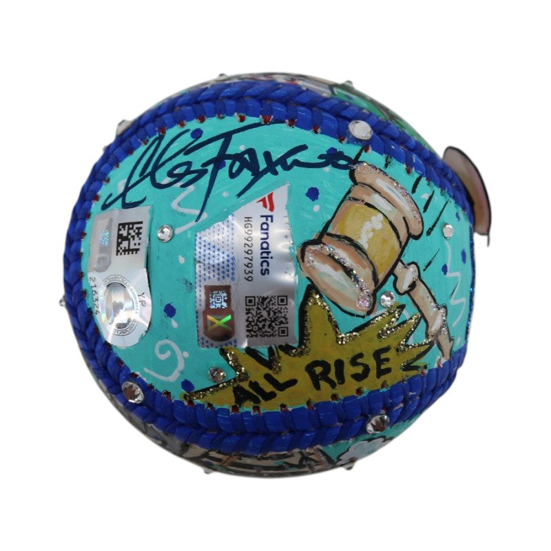 Aaron Judge New York Yankees Signed Fazzino Pop Art Baseball MLB/Fanatics Holo