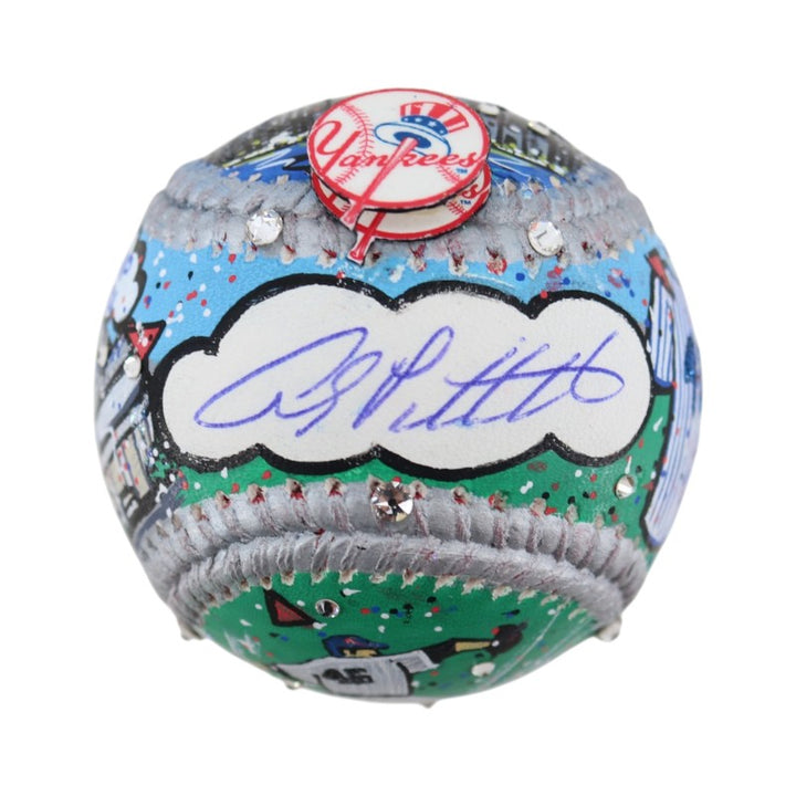 Andy Pettitte New York Yankees Signed Fazzino Pop Art Baseball MLB/Fanatics Holo